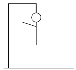 Hangman Game Figurine with Left Arm