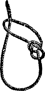 Running Bowline Knot Drawing