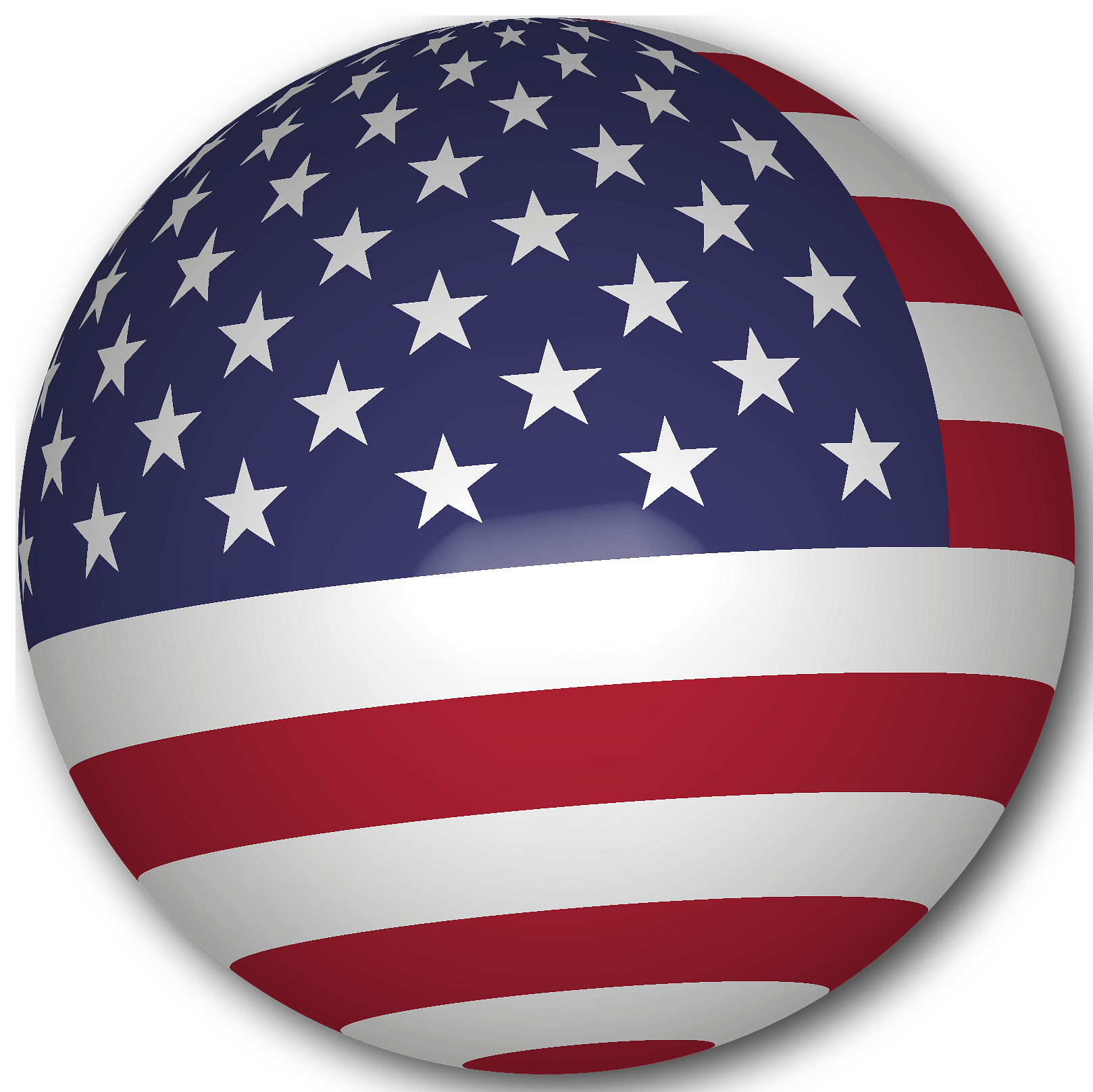USA Flag Globe
