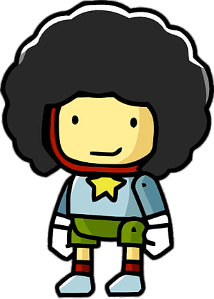 Scribblenauts Maxwell With Afro Hairstyle