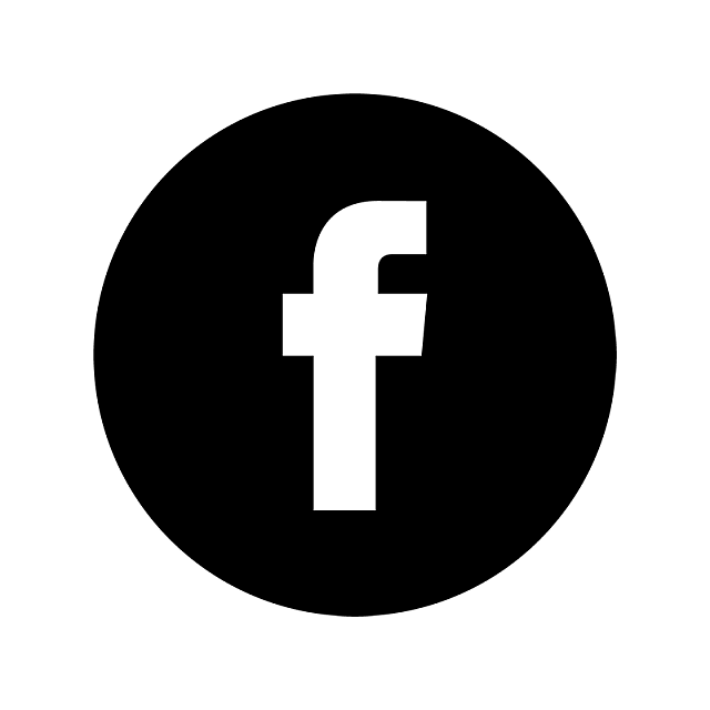 Facebook logo black