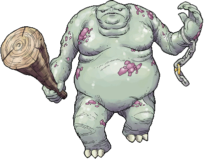 Ogre With Bat and Chain