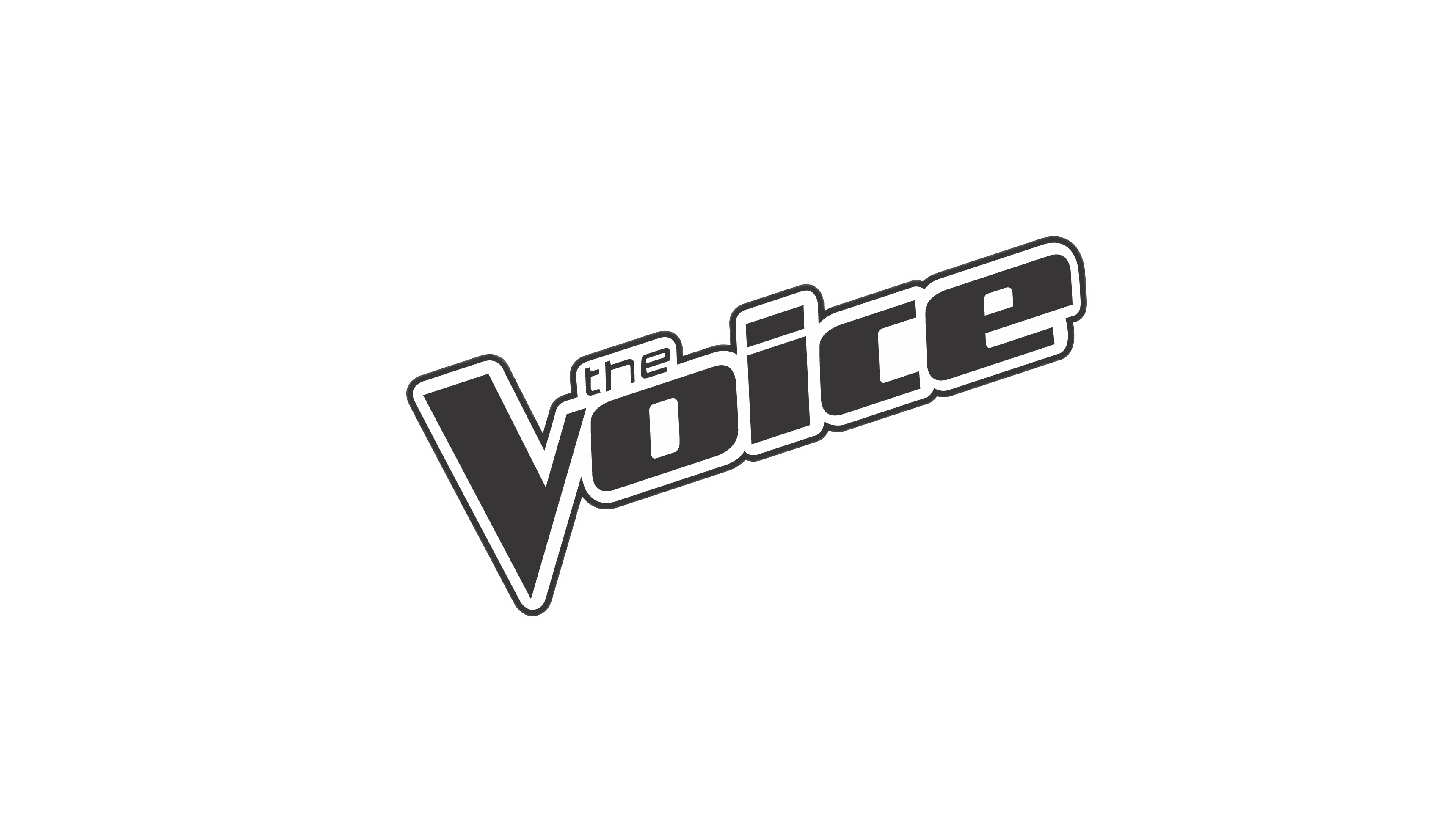 The Voice Logo Black and White
