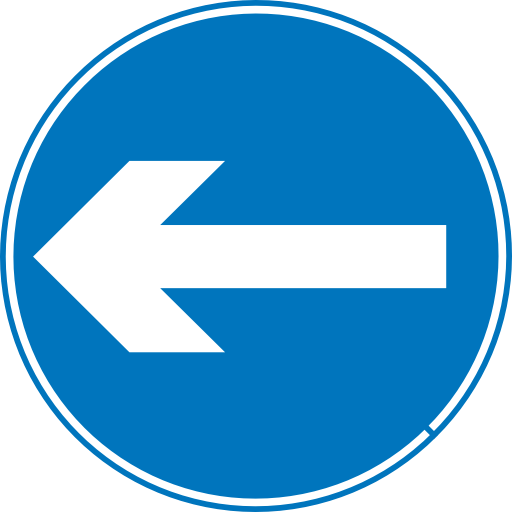 Left Turn Traffic Sign