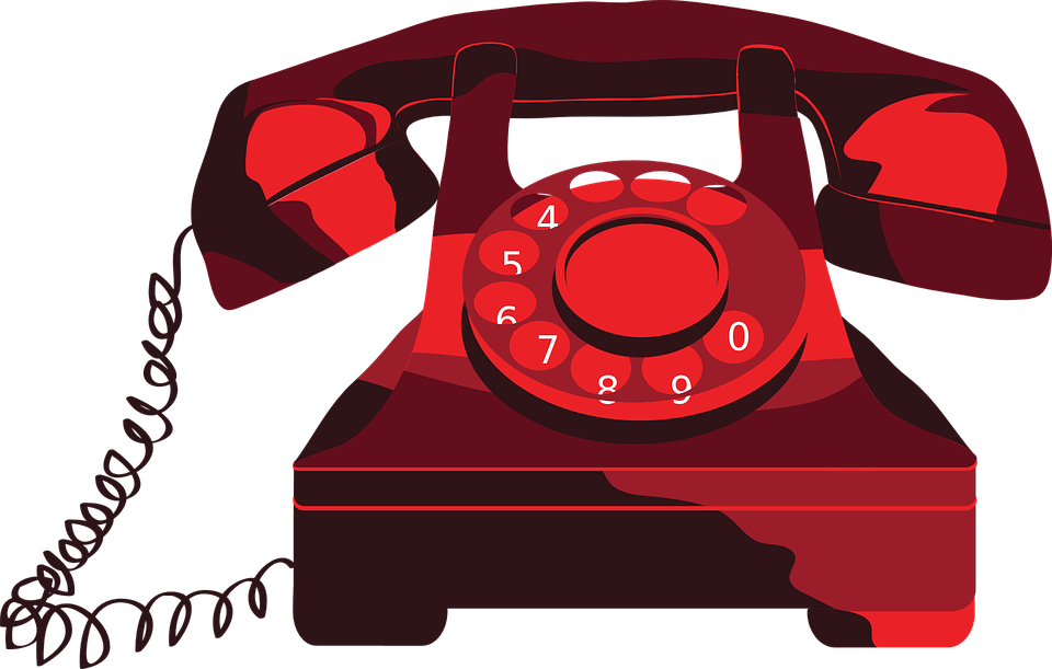 Red Telephone Clipart
