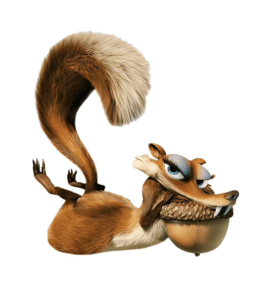 Ice Age character Scratte with acorn