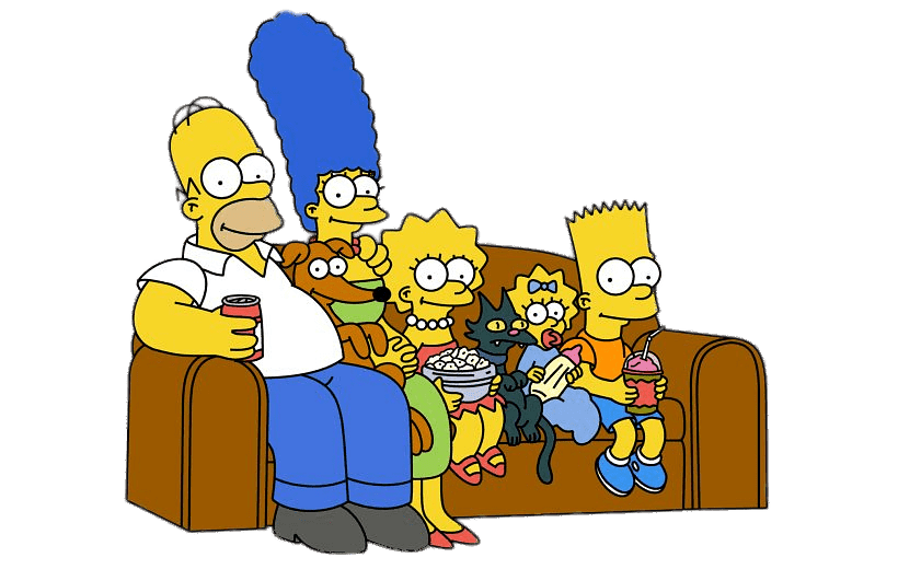 The Simpsons Family TV Night