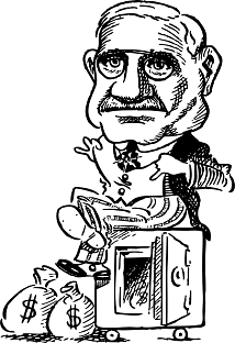 Man Sitting on Top of Money Vault