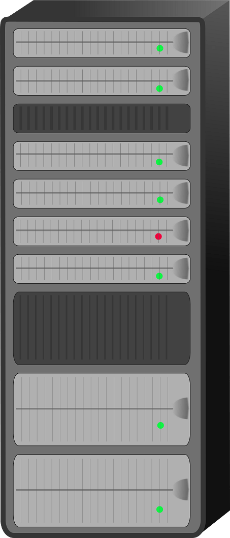 Vertical Server Clipart