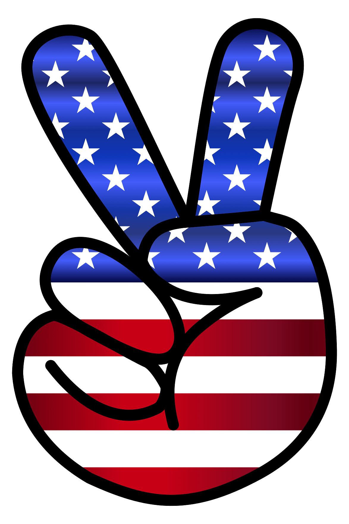 USA Peace Sign