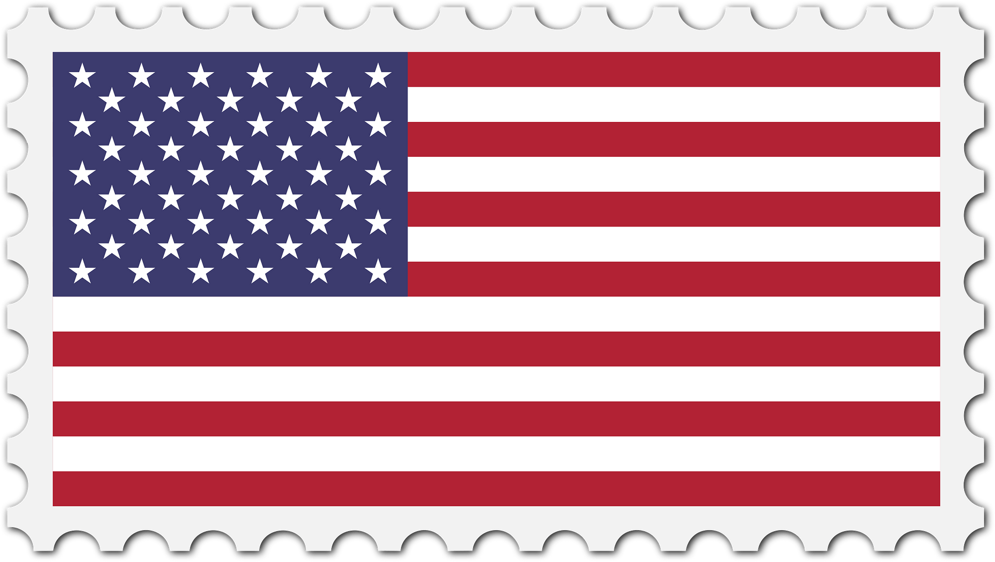 USA Flag Stamp