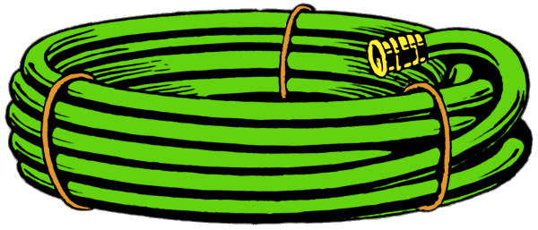 Green Garden Hose Clipart