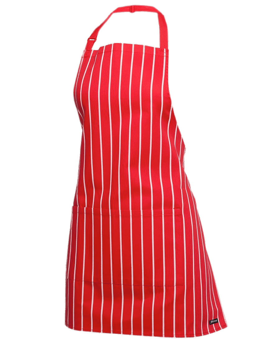 Red and White Striped Apron