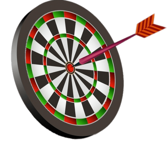 Dart In the Centre Of A Dartboard