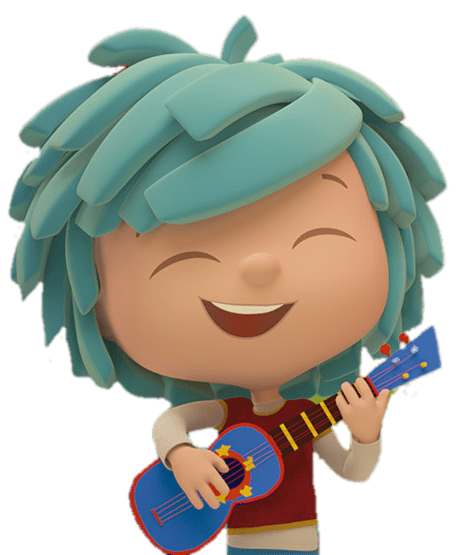 Yo Playing the Guitar