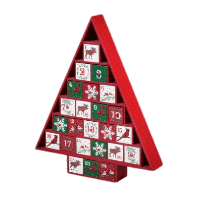 Wooden Tree Advent Calendar