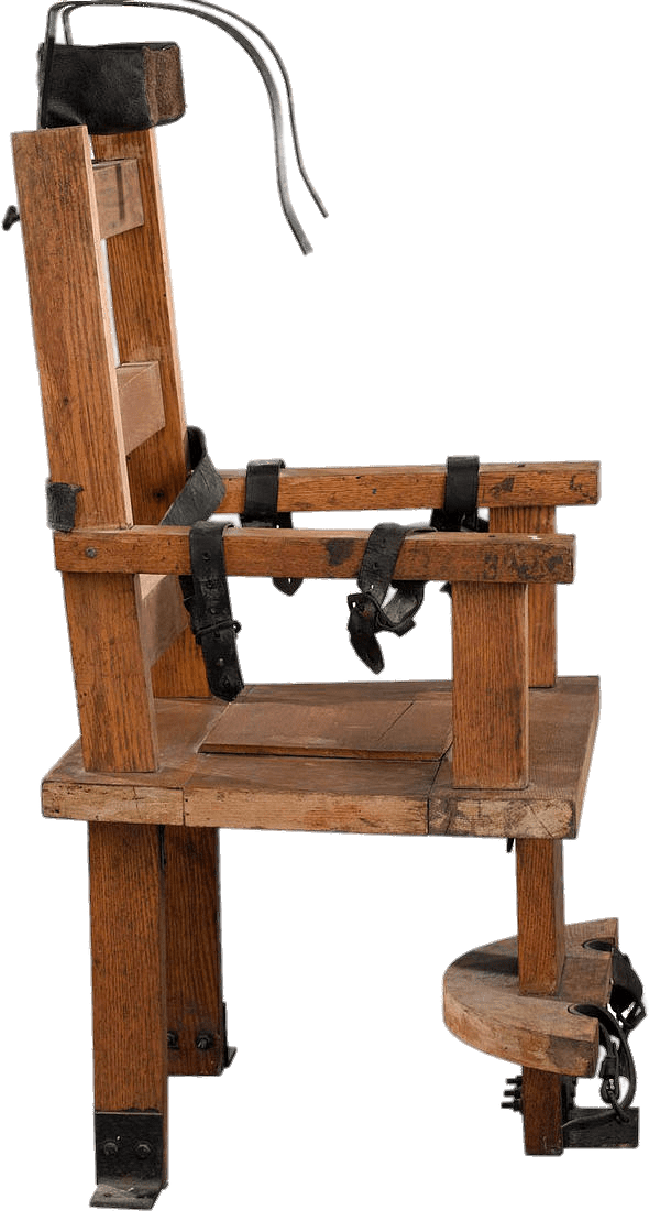 Vintage Electric Chair Side View