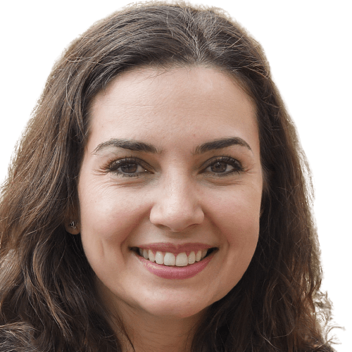 Smiling Brunette WIth Long Hair Face