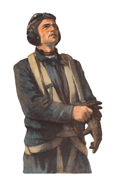 Vintage Pilot Illustration