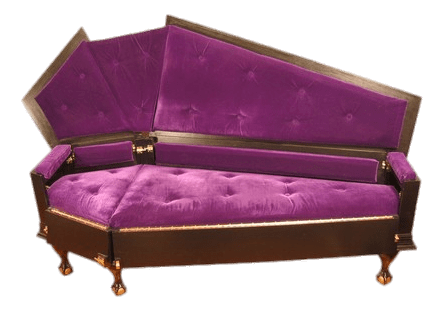 Velvet Coffin Couch