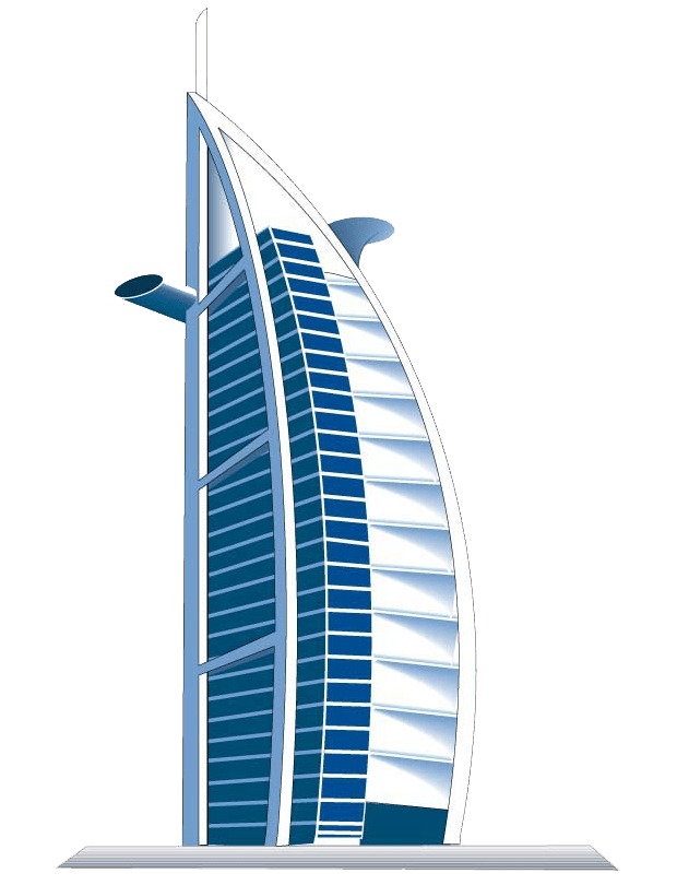 Burj Khalifa Hotel Clipart