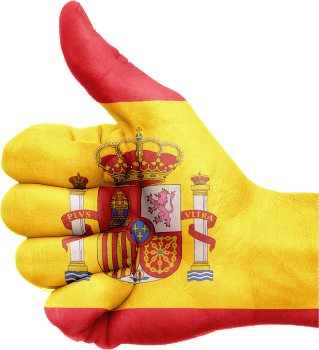 Hand Spain Flag