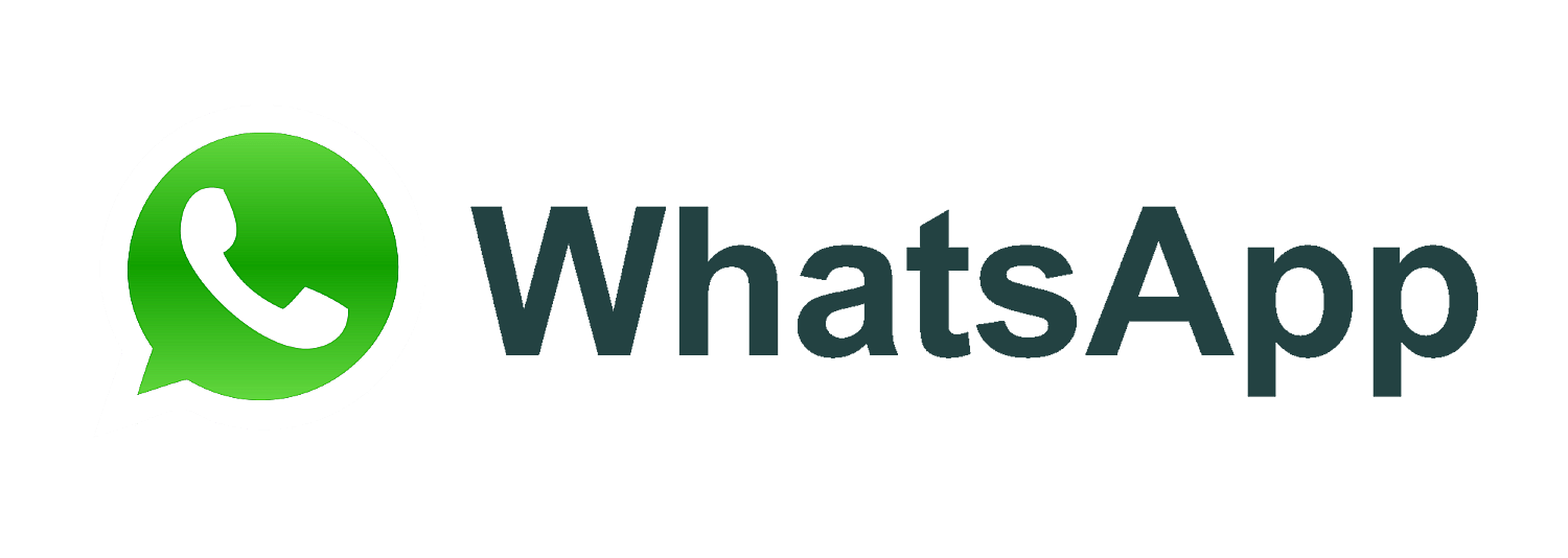 WhatsApp logo horizontal green and white