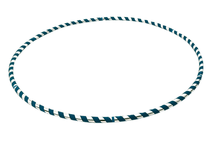 Silver and Blue Hula Hoop