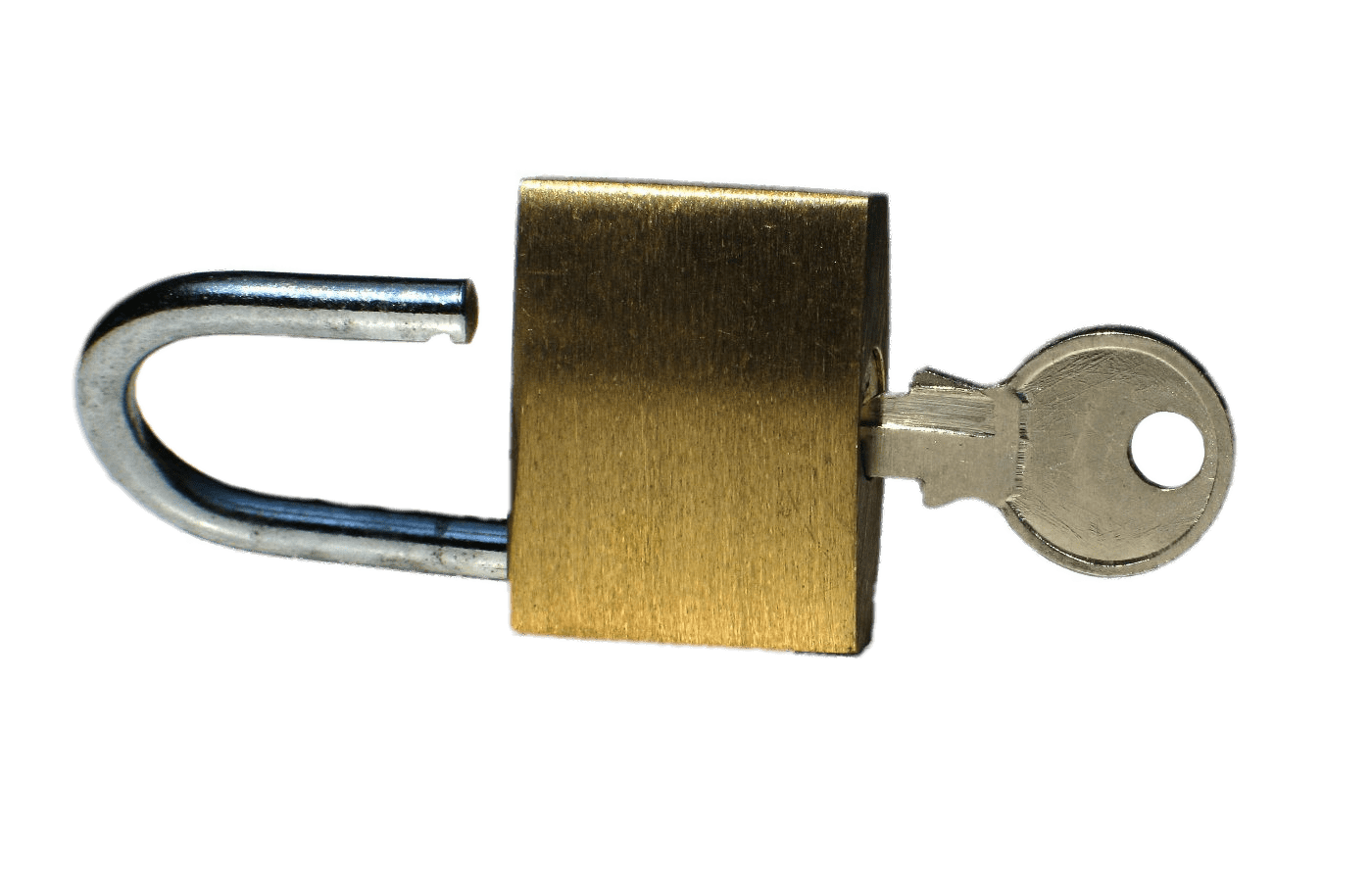 Open Padlock and Key
