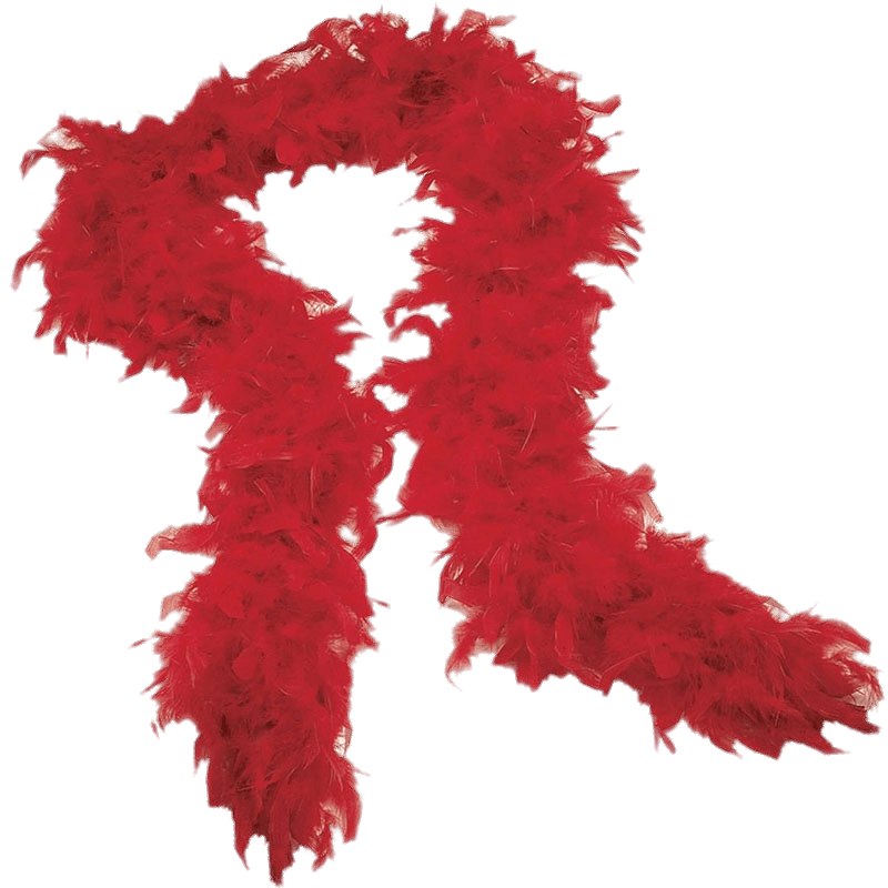 Red Boa Scarf