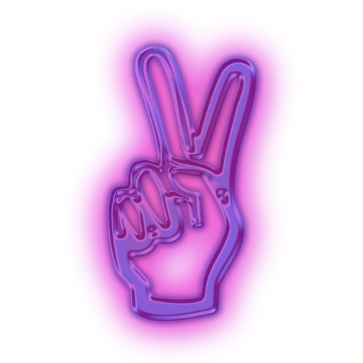 Neon Hand Sign