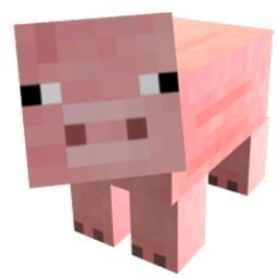 Minecraft Pig Looking At You