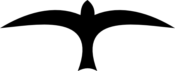 Bird Silhouette Open Wings